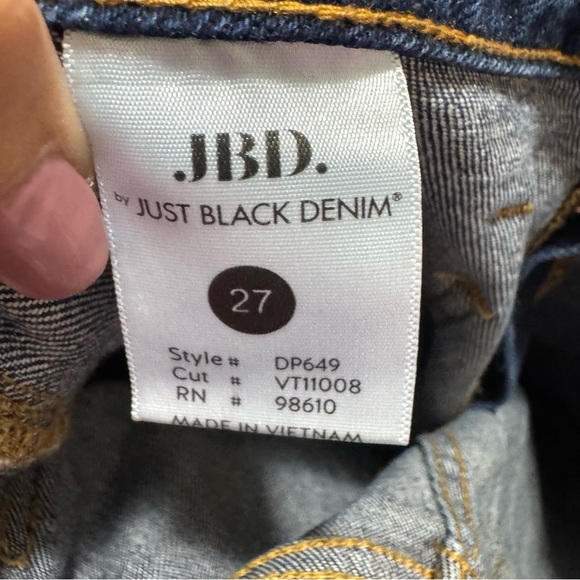 Just Black Denim High Rise Dark Blue Jeans - Picture 10 of 10